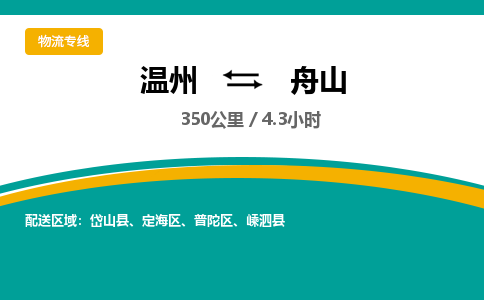 温州到舟山定海区物流专线