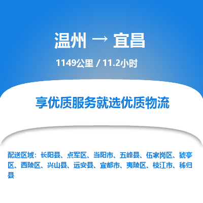 温州到宜昌猇亭区物流专线