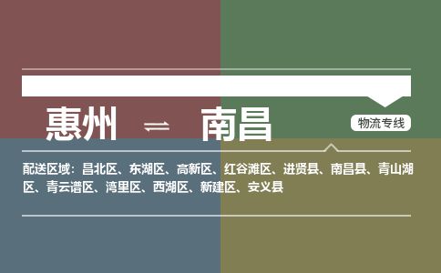 惠州到南昌湾里区物流公司
