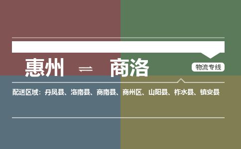 惠州到商洛商州区物流公司