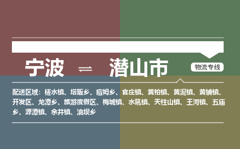宁波到潜山市物流专线