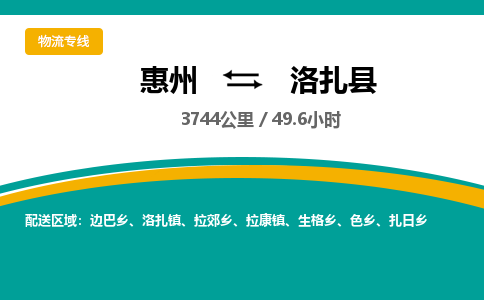 惠州到洛扎县物流公司