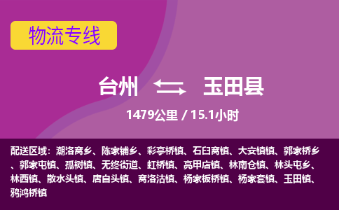 台州到于田县物流专线