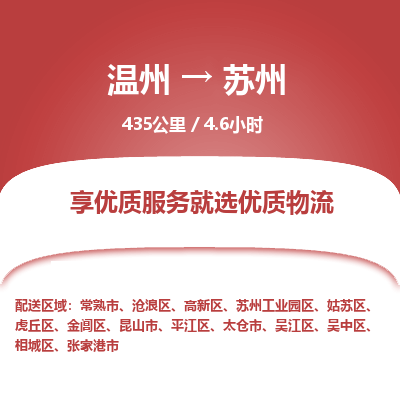 温州到苏州金阊区物流专线
