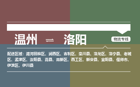 温州到洛阳涧西区物流专线