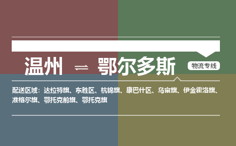 温州到鄂尔多斯康巴什区物流专线