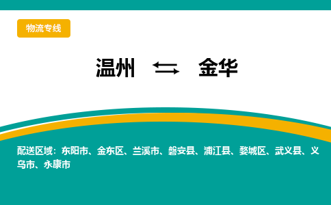 温州到金华婺城区物流专线