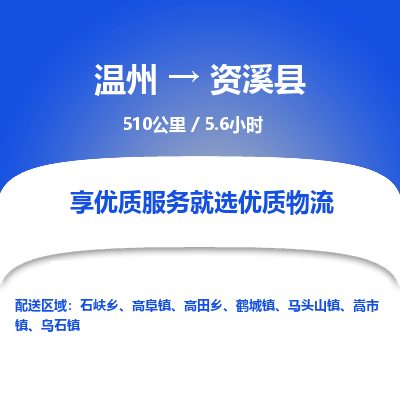 温州到资溪县物流专线