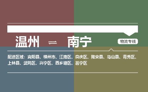 温州到南宁邕宁区物流专线